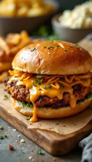 Smashed Chicken Burger