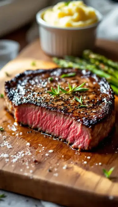 Sous Vide Rib Eye with Rosemary