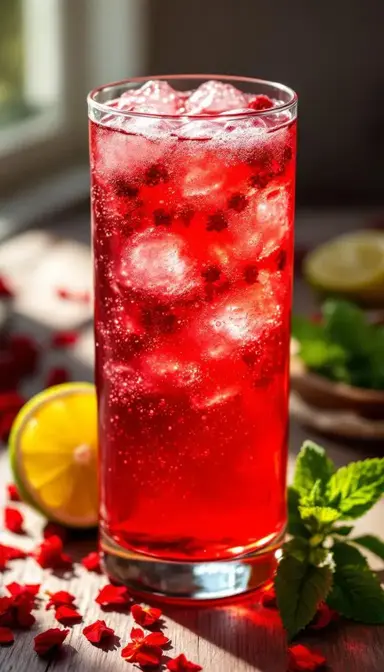 Sparkling Hibiscus Tea