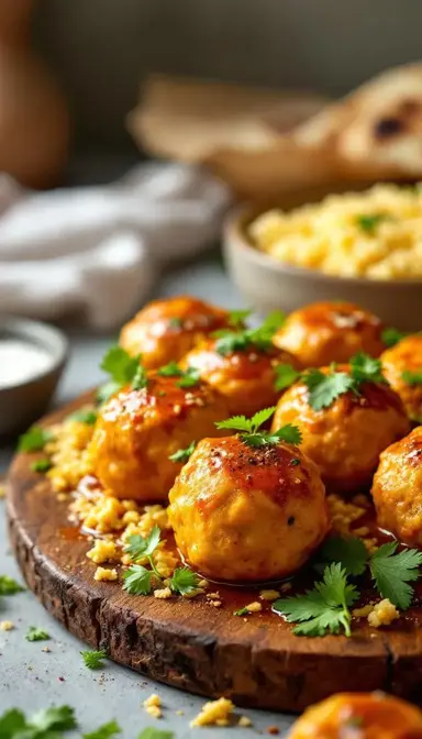 Spicy Chicken Curry Meatballs
