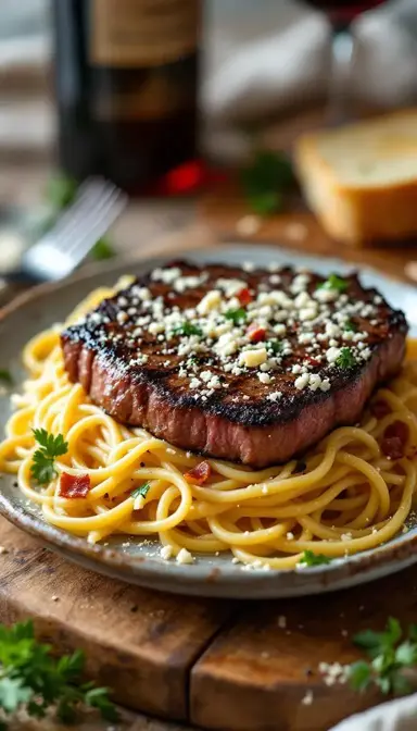 Steak Carbonara