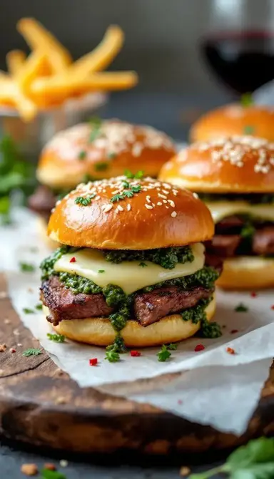 Steak Chimichurri Sliders