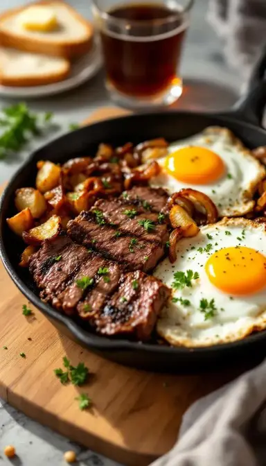 Steak and Eggs Breakfast Skillet