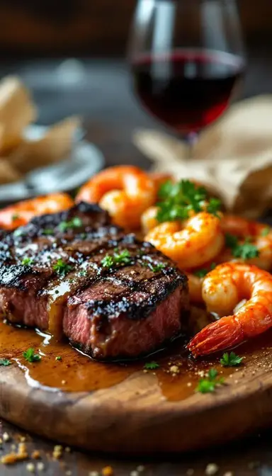 Steak and Shrimp Surf Turf