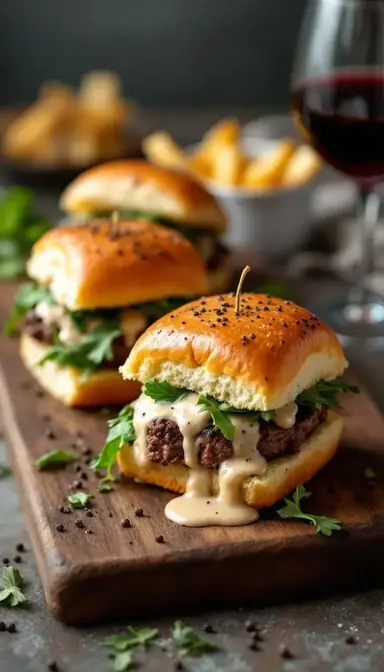 Steak au Poivre Sliders