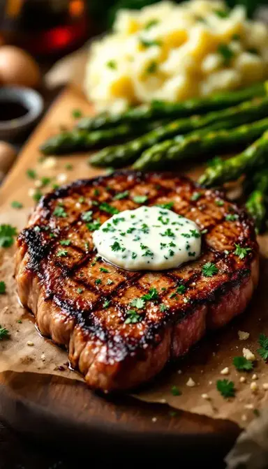 Steak with Blue Cheese Butter