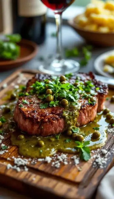 Steak with Salsa Verde