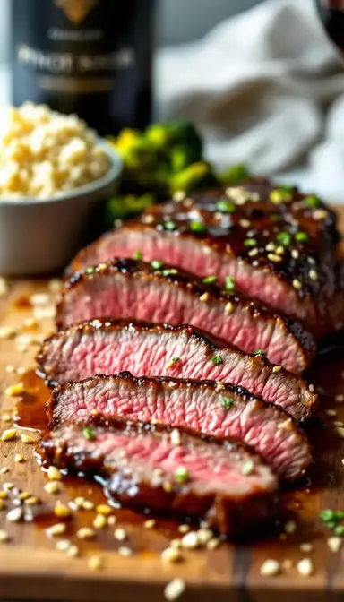 Steak with Soy Ginger Glaze