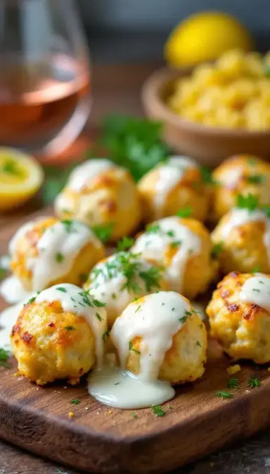 Summer Meatballs with Lemon Sauce