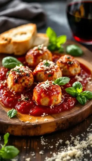 Turkey Meatballs in Marinara Sauce 1