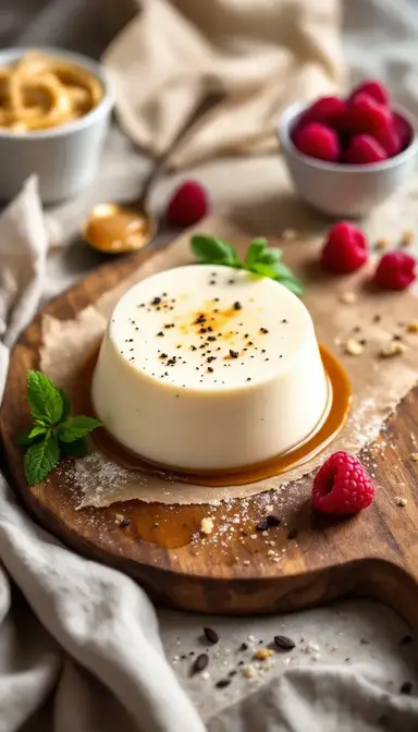 Vanilla bean panna cotta