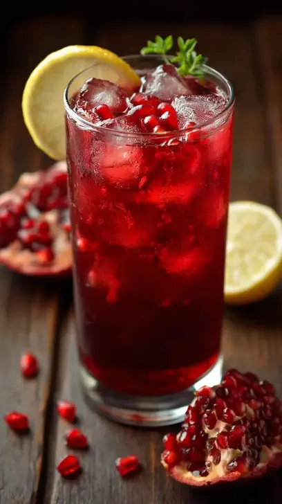 pomegranate iced tea
