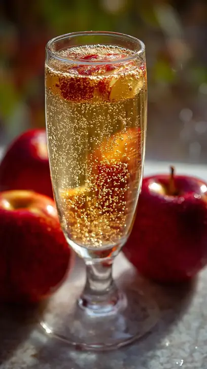 sparkling apple juice
