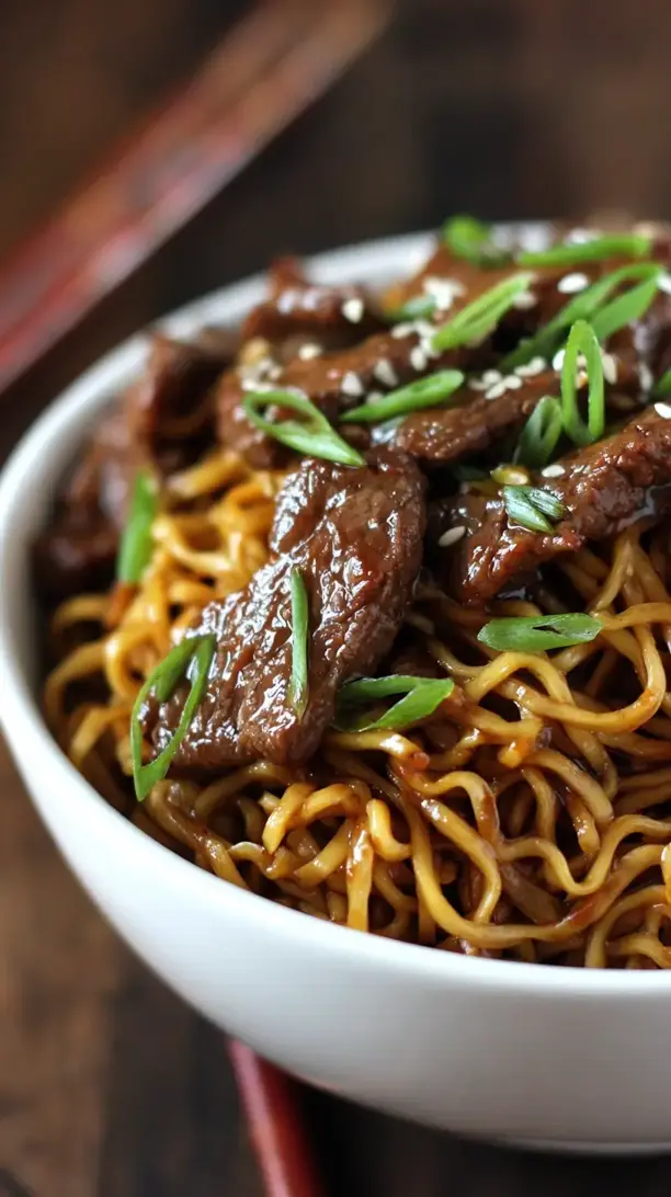 Asian Beef and Noodles