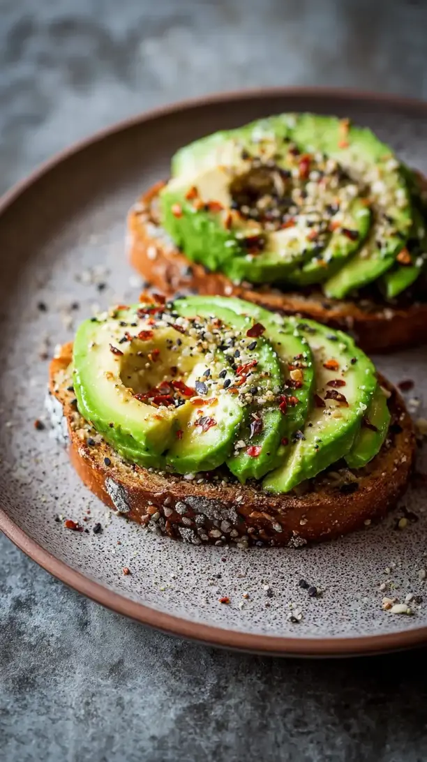 Avocado Toast with Everything Bagel Seasoning