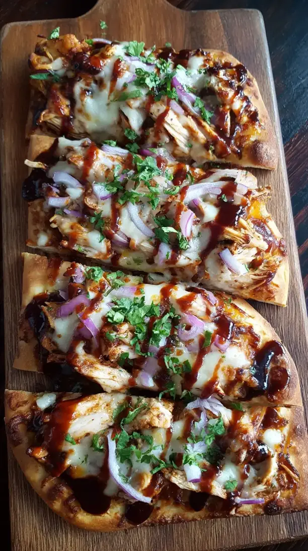 BBQ Chicken Flatbread Pizzas