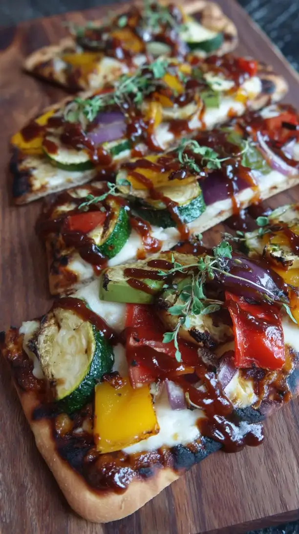 BBQ Veggie Flatbreads