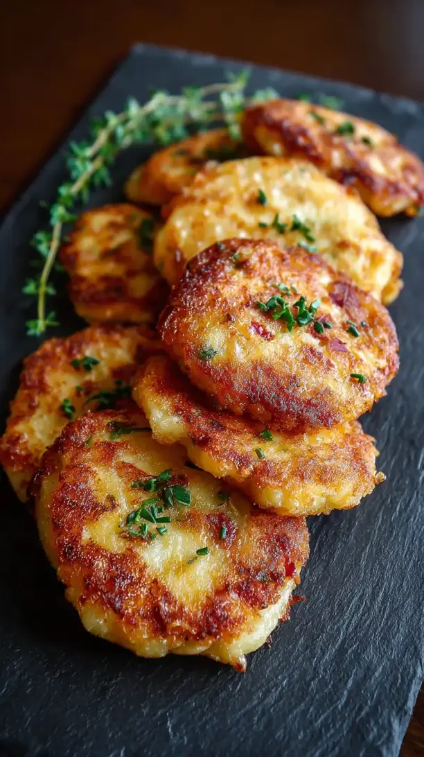 Bacon Cheddar Potato Cakes