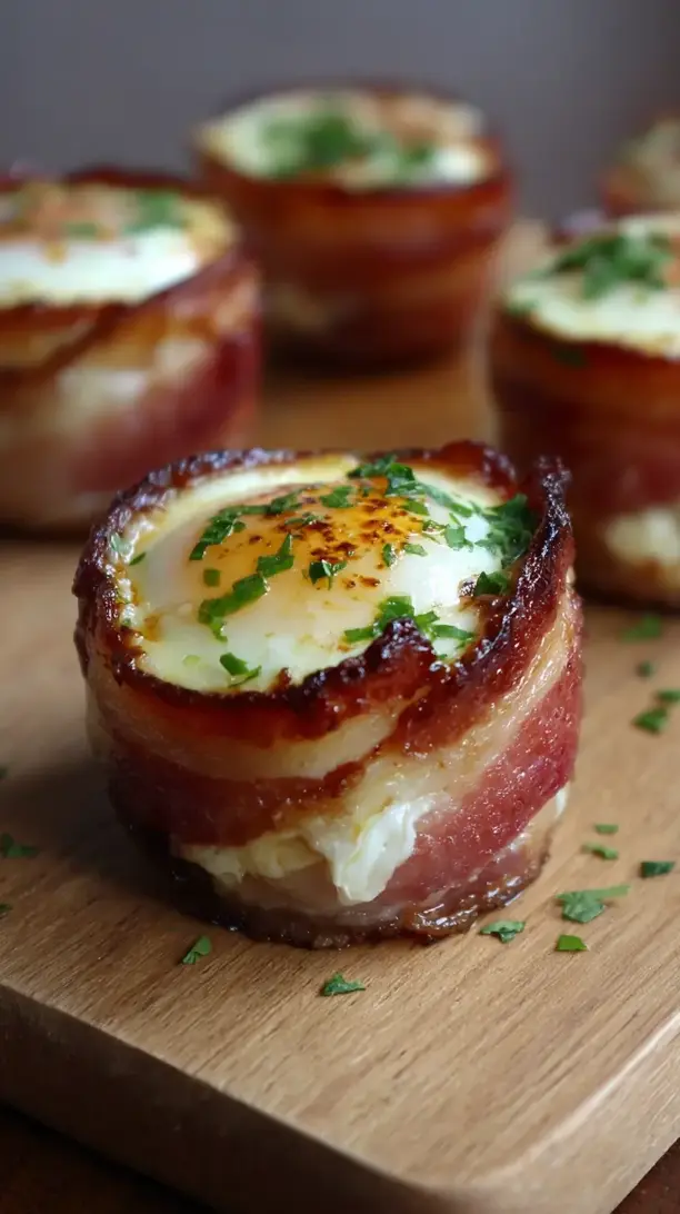 Bacon Wrapped Egg Cups