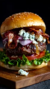 Bacon And Blue Cheese Burger