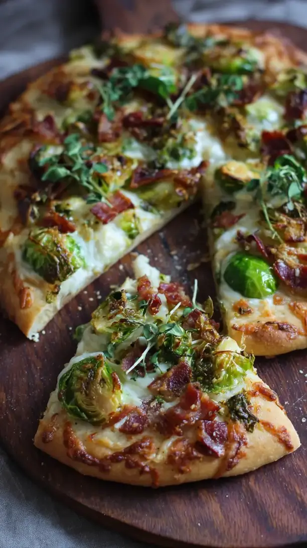 Bacon and Brussels Sprout Pizza