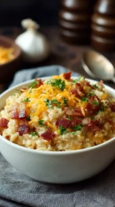 Bacon And Cheddar Oatmeal
