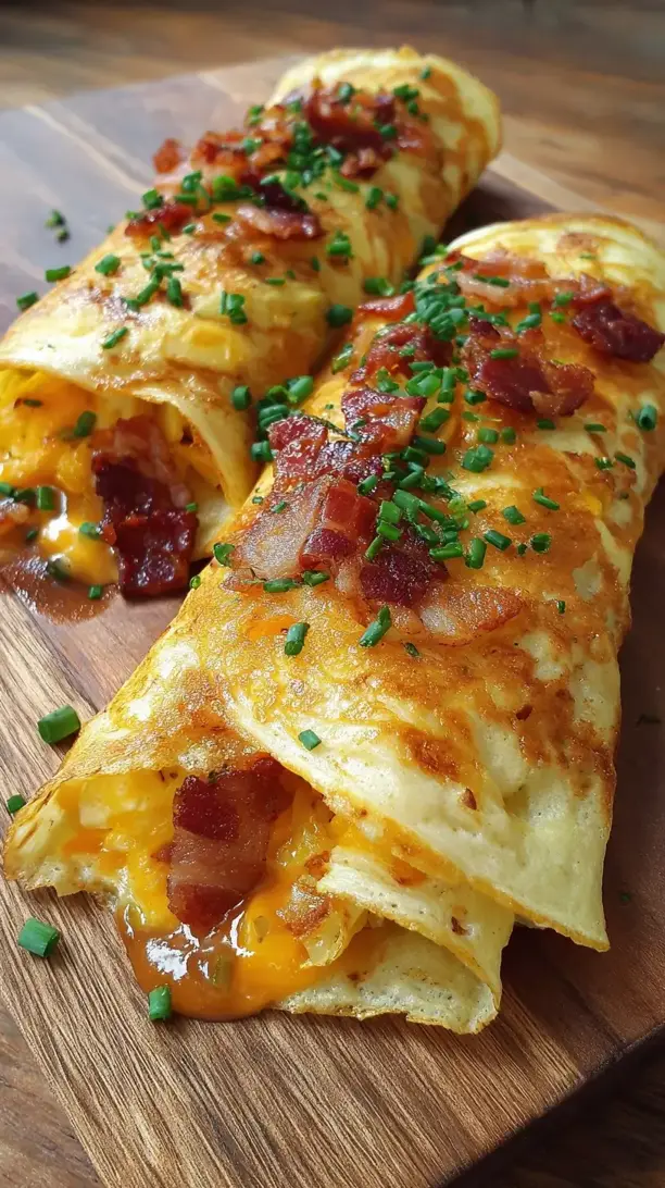 Bacon and Cheddar Potato Crepes