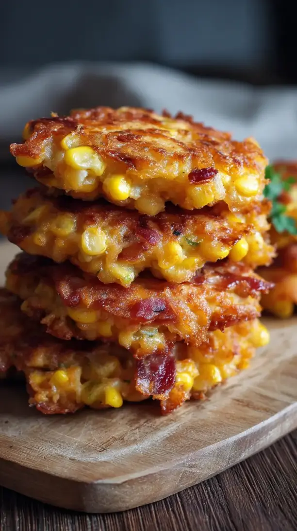 Bacon and Corn Fritters