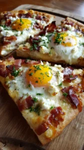 Bacon And Egg Breakfast Pizza