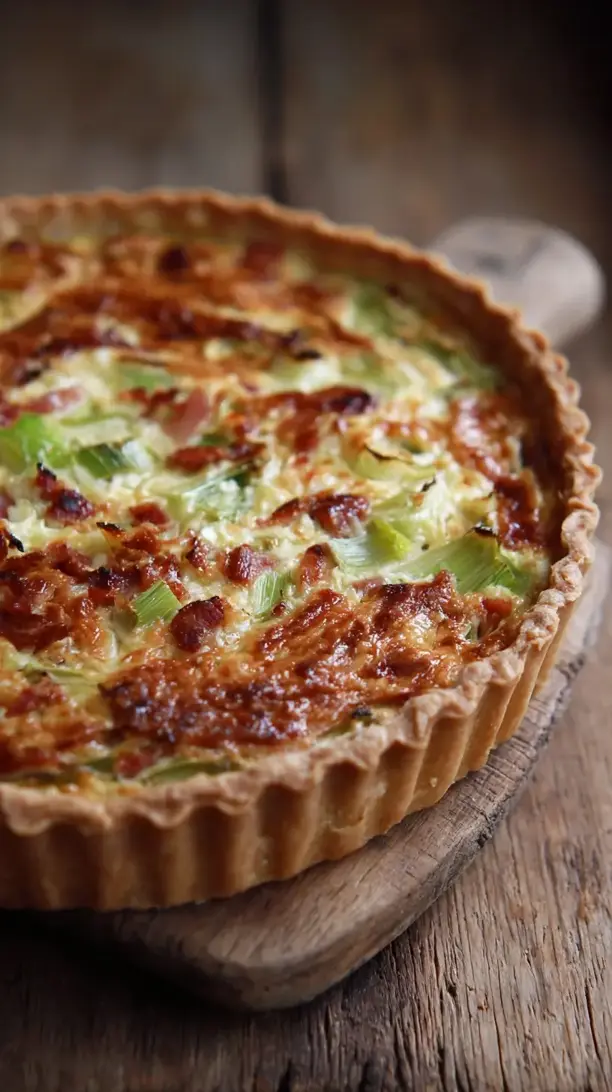 Bacon and Leek Quiche