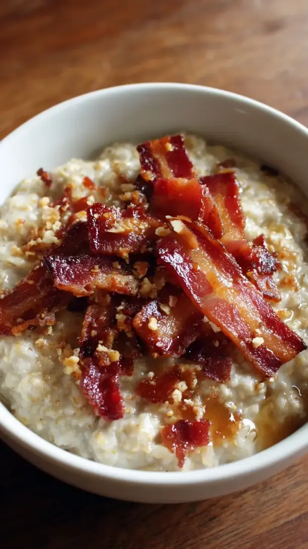 Bacon and Maple Oatmeal