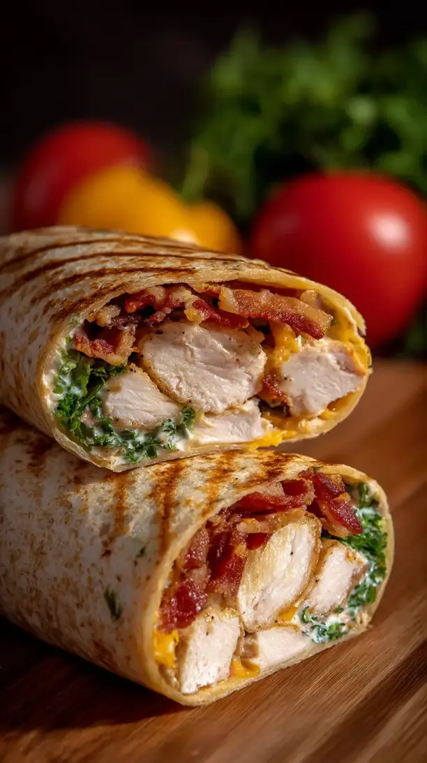 Bacon and Ranch Chicken Wrap