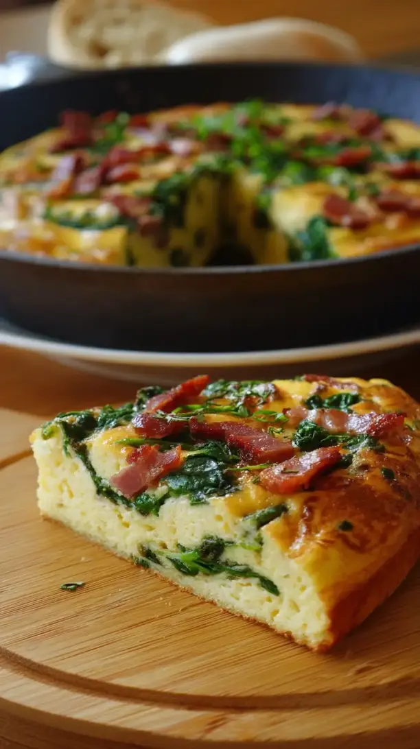 Bacon and Spinach Frittata