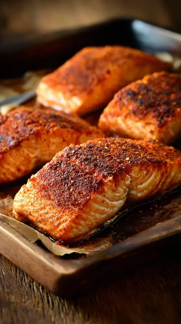Baked Blackened Salmon