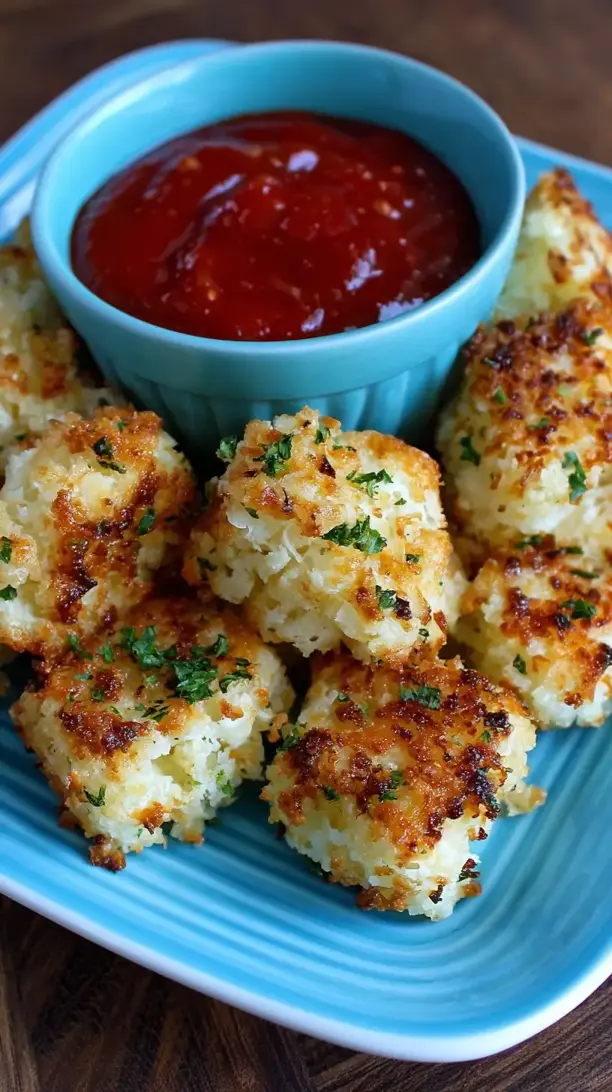 Baked Cauliflower Tots