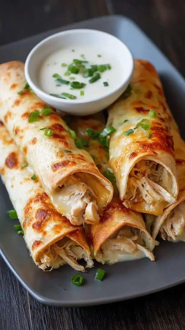 Baked Chicken Taquitos