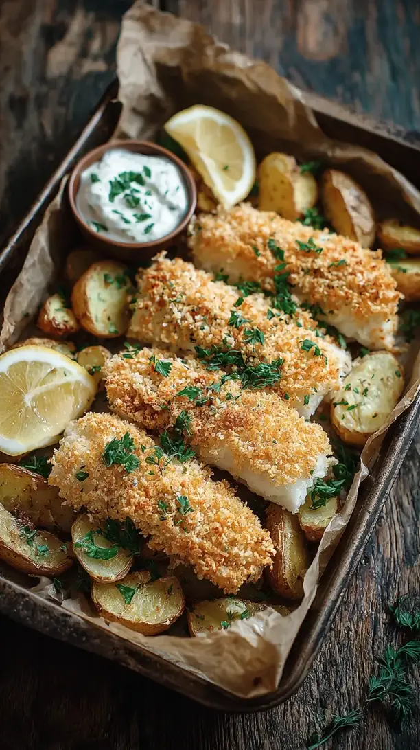 Baked Fish and Chips