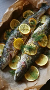 Baked Fresh Rainbow Trout