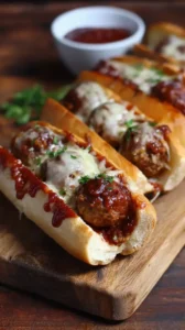 Barbecue Meatball Subs