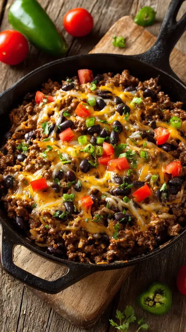 Beef Burrito Skillet