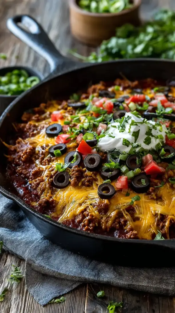 Beef Enchilada Skillet