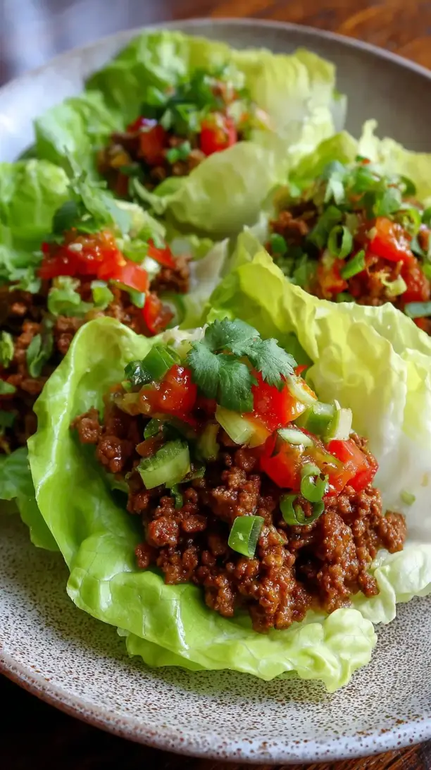 Beef Taco Lettuce Cups