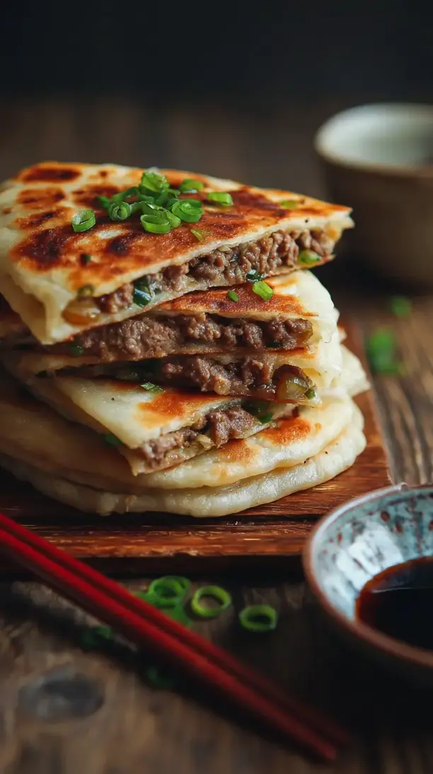 Beef and Scallion Pancakes