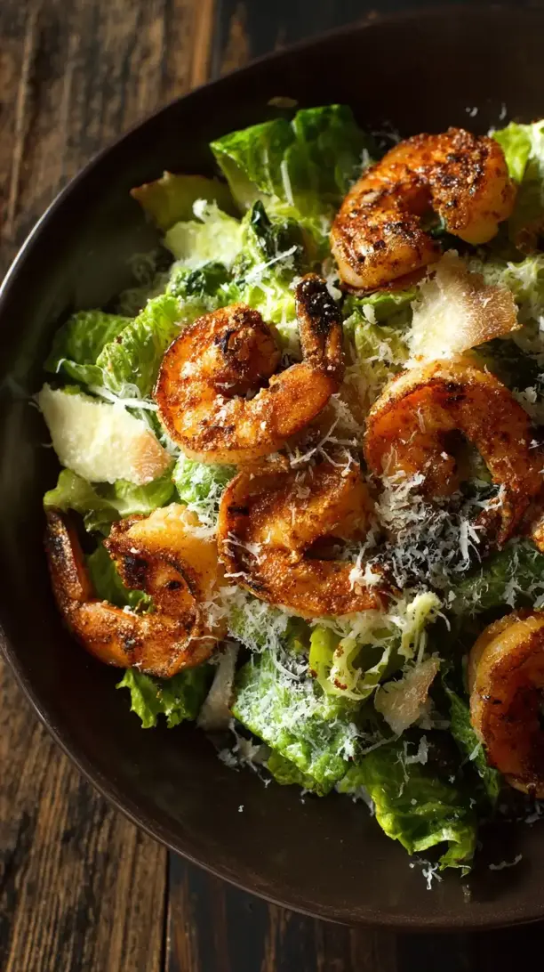 Blackened Shrimp Caesar Salad