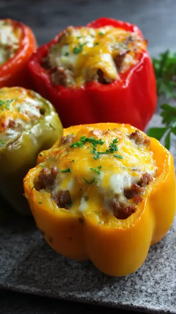 Breakfast Stuffed Bell Peppers