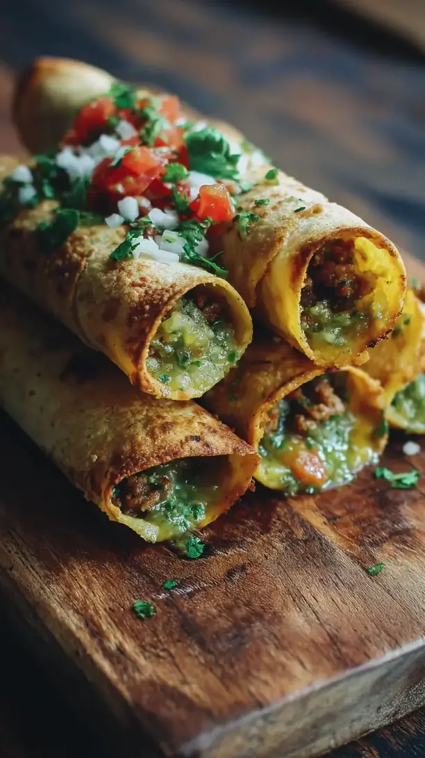 Breakfast Taquitos with Salsa Verde