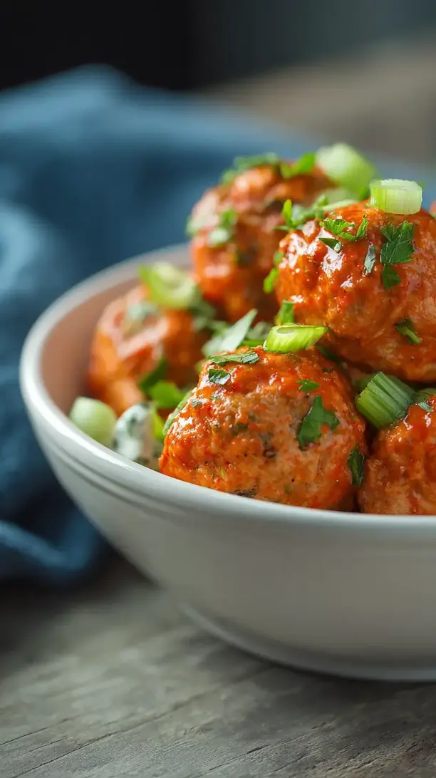 Buffalo Turkey Meatballs