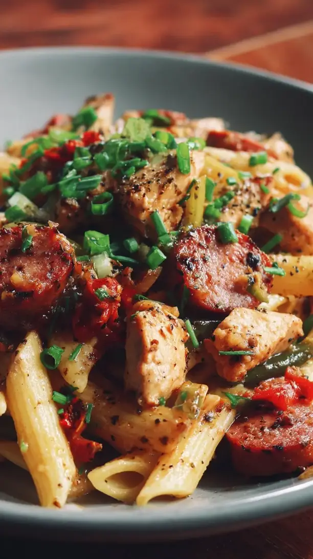 Cajun Chicken and Sausage Pasta