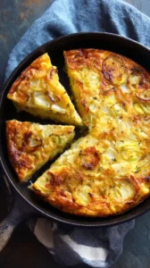 Caramelized Leek And Potato Frittata