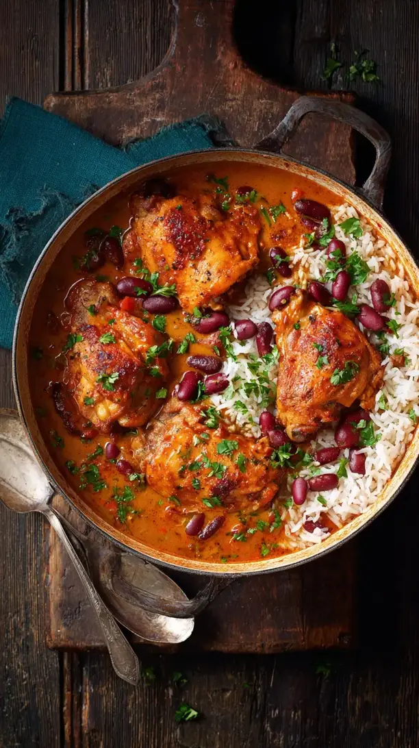 Caribbean Chicken and Rice Stew
